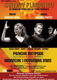 spectacle Sunday Flamenco. Le dimanche 1er novembre 2020 à Paris19. Paris.  17H00
